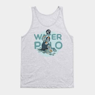 Water Polo Vintage Woman Shooting Tank Top